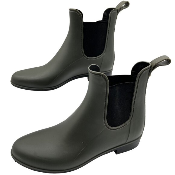 Sam Edelman Womens 8 Tinsley Moss Green Chelsea Ankle Rain Bootie - Picture 1 of 16